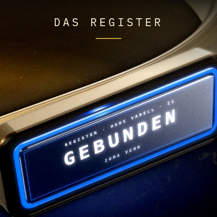 Die Anzeige des Armbands: Gebunden